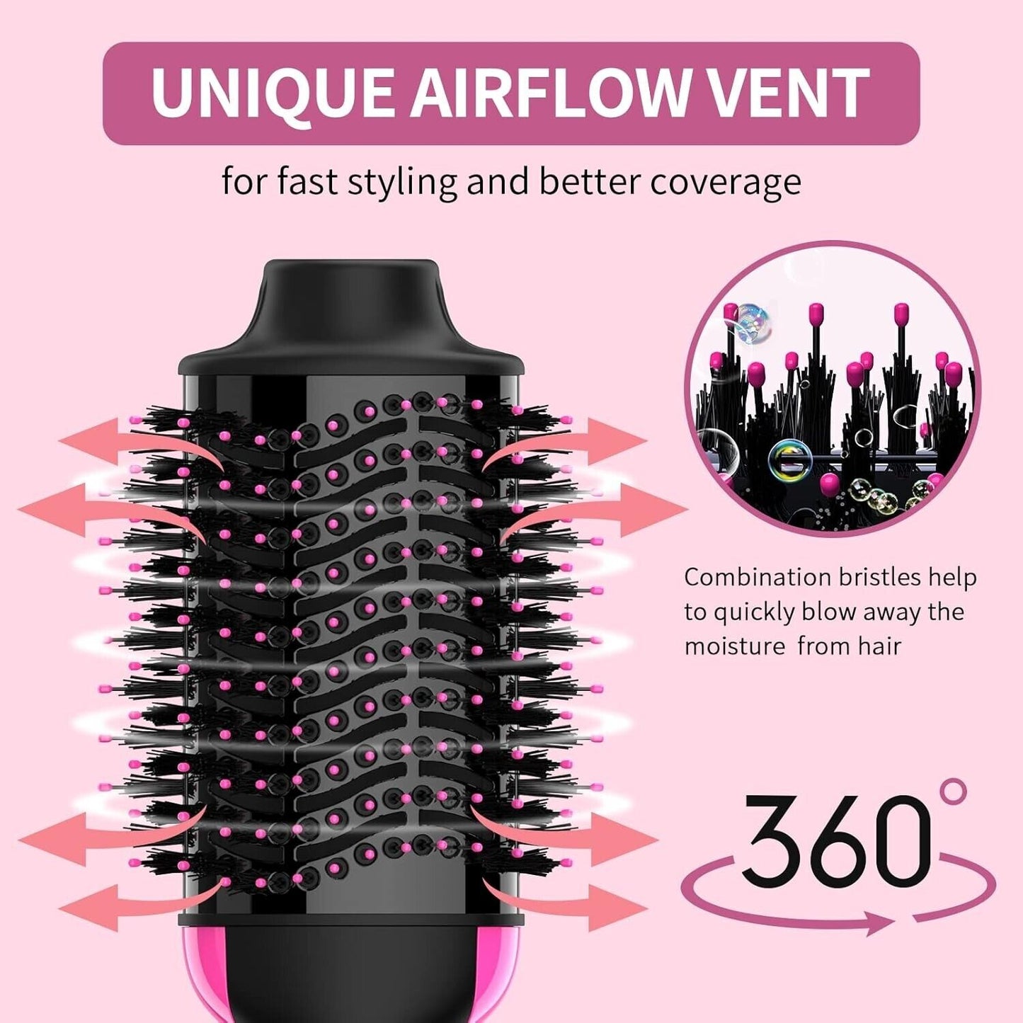 Hair Dryer Brush Blow Dryer Brush in One, Upgraded 4 in 1 Hair Dryer and Styler