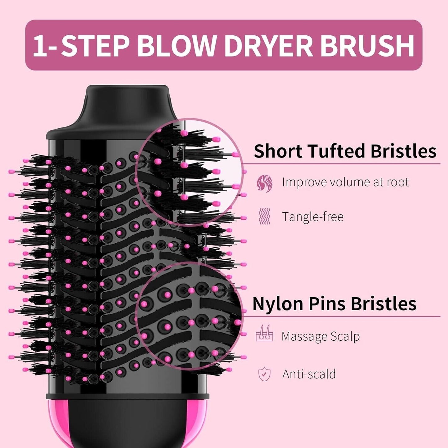Hair Dryer Brush Blow Dryer Brush in One, Upgraded 4 in 1 Hair Dryer and Styler