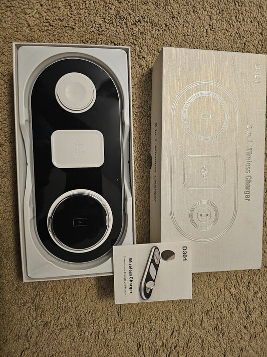 3 in 1 Wireless Charger for iPhone, Magnetic Foldable Charging Station