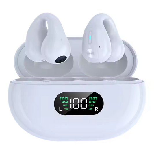 BT Earphones Wireless Sports Ear Clip Headphones High Quality Noise Cancelling H