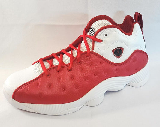 girls jordan prime flight  gray/red size 5.0 y